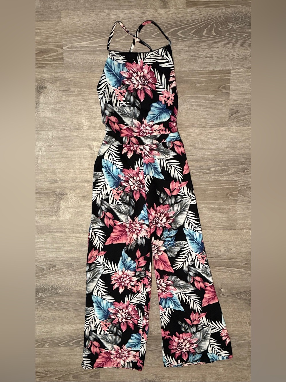 Bebop Floral Tropical Flower Romper Jumpsuit